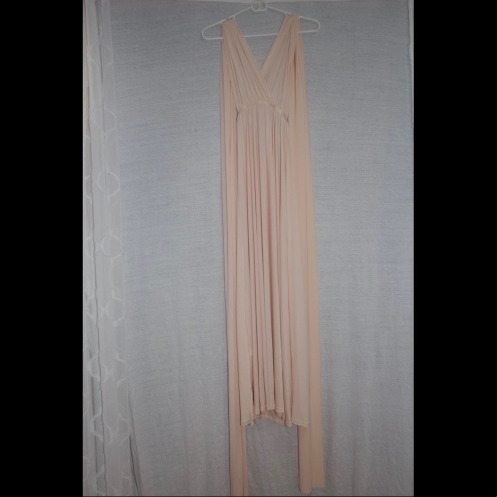 Peach Cream Infinity Dress - Picture 3 of 16